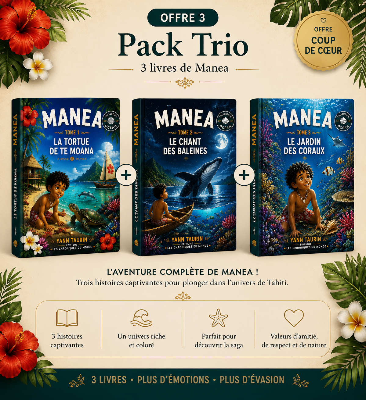 Pack Manea Trio — 3 livres au choix