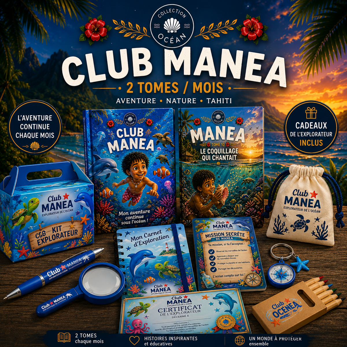 Club Manea — Abonnement 2 tomes par mois