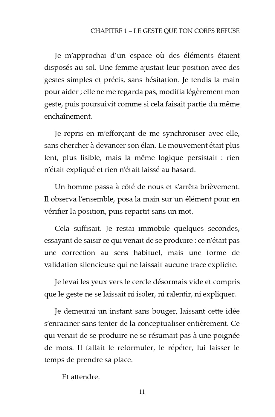 Extrait La Mémoire page 11