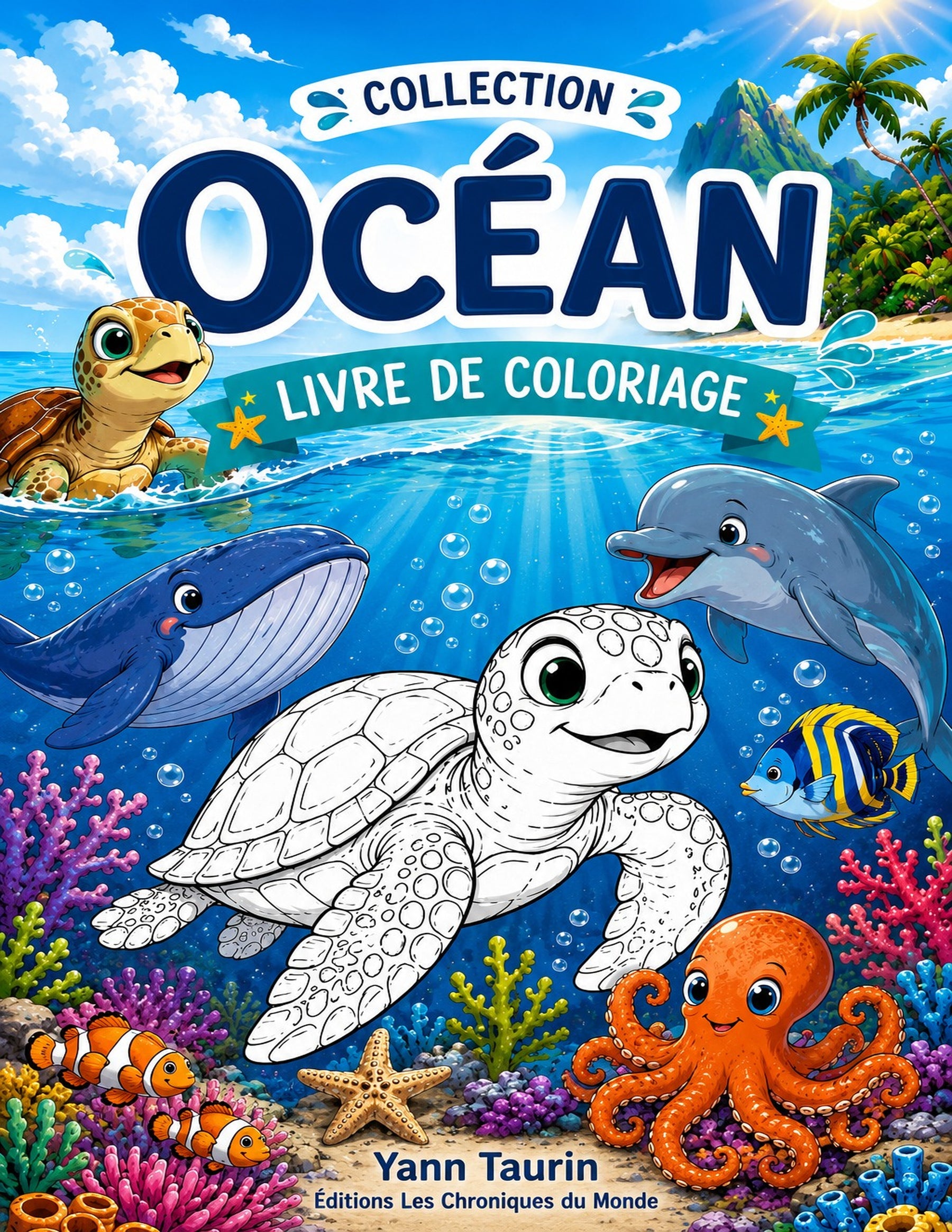 Collection Océan - Livre de coloriage pour enfants